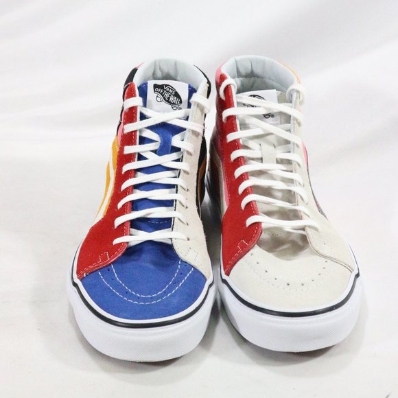 VANS SK8-Hi PATCHWORK Multi Sneakers Like New Sz 8.5 M - Picture 5 of 8